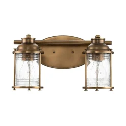 Ashland Bay væglampe til badeværelset 2 lk messing