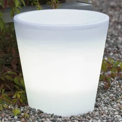 Assisi LED-blomsterpotte, belyst, Ø 28 cm