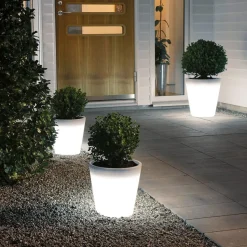 Assisi LED-blomsterpotte, belyst, Ø 28 cm