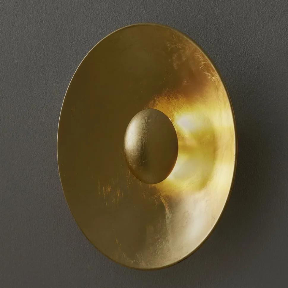 Aura Sol væglampe i guldlook Ø 40 cm