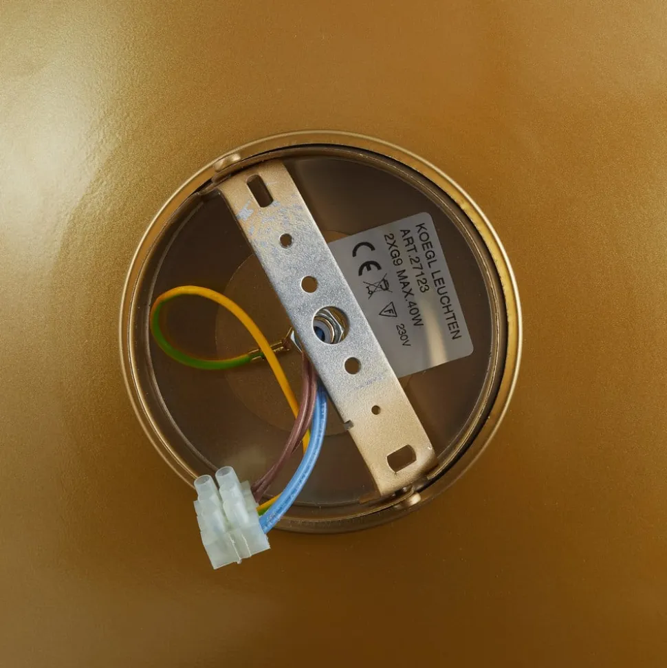 Aura Sol væglampe i guldlook Ø 40 cm