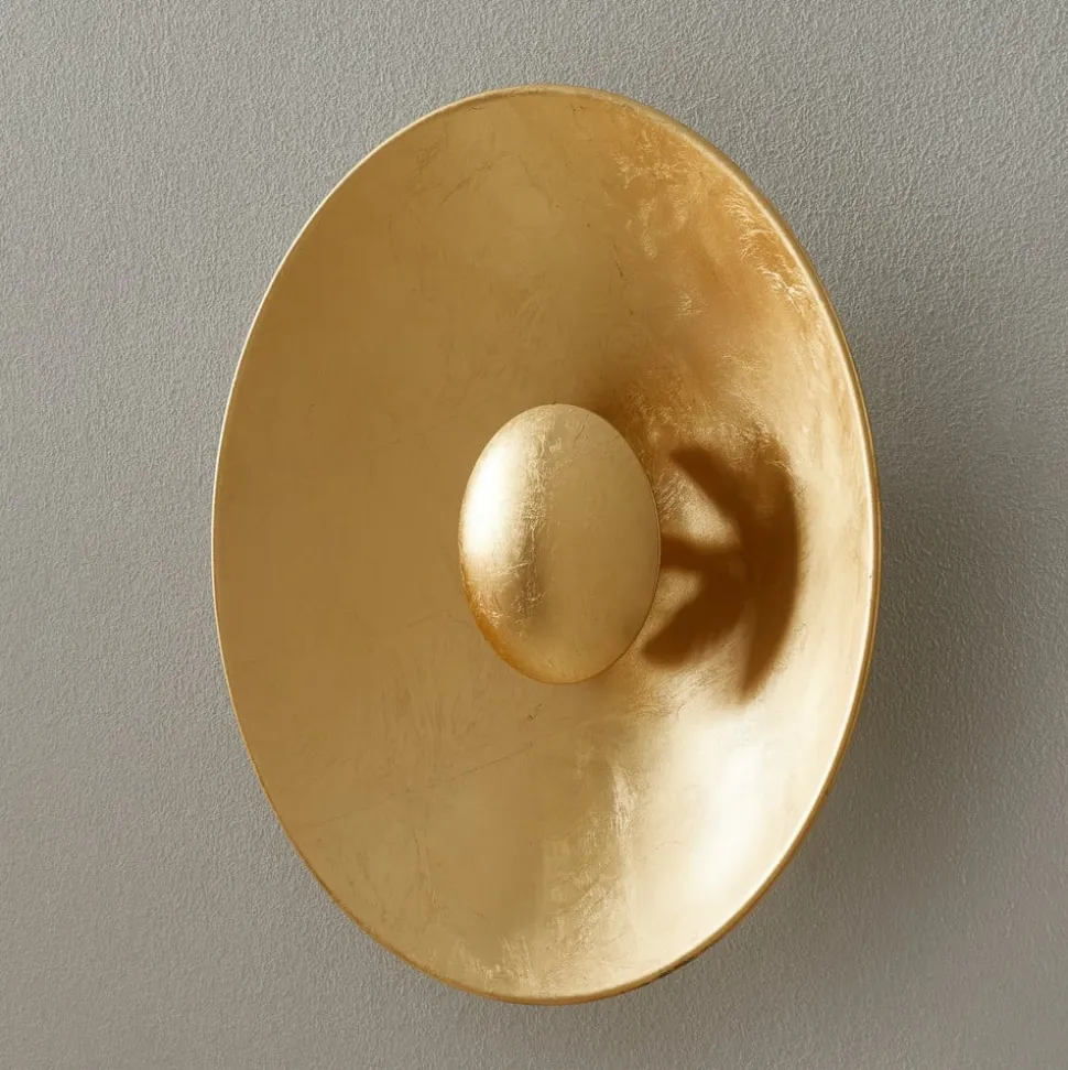 Aura Sol væglampe i guldlook Ø 40 cm