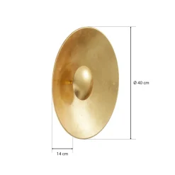 Aura Sol væglampe i guldlook Ø 40 cm