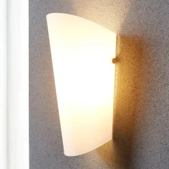 Aurora - elegant væglampe med glasskærm