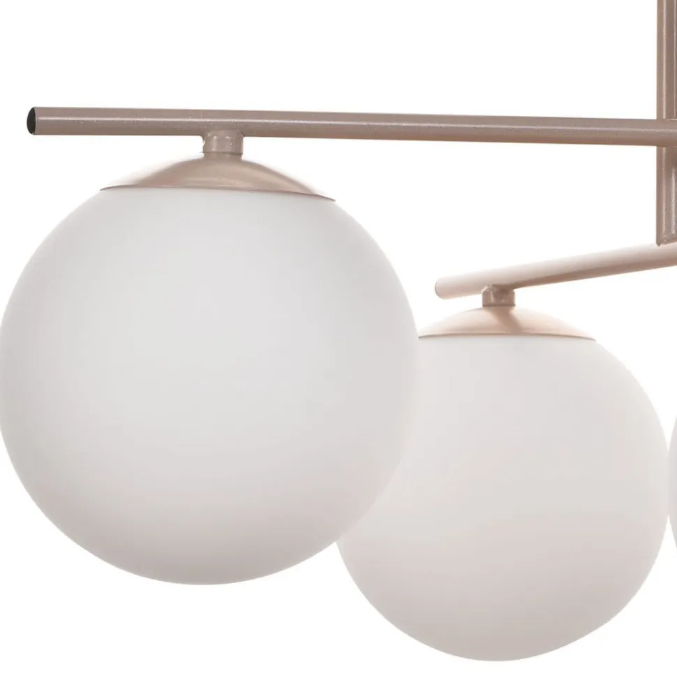 Aurora loftlampe, beige, Ø 50 cm, 4 lyskilder, glas, E14
