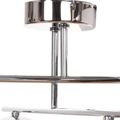 Aurora loftlampe, krom, Ø 50 cm, 4 lyskilder, glas, E14