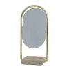 AYTM Angui bordspejl, guld, højde 35 cm, glas, marmor