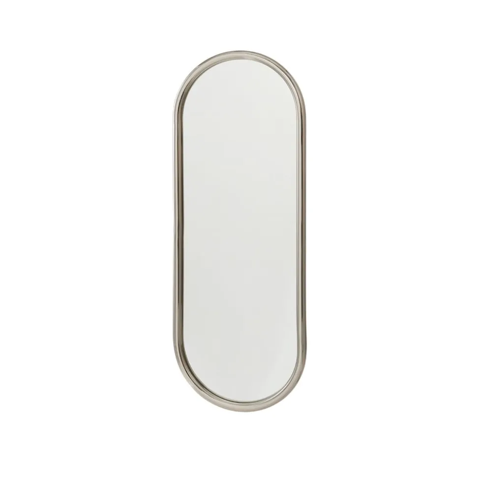 AYTM Angui-spejl, sølvfarvet, højde 78 cm, glas, stål