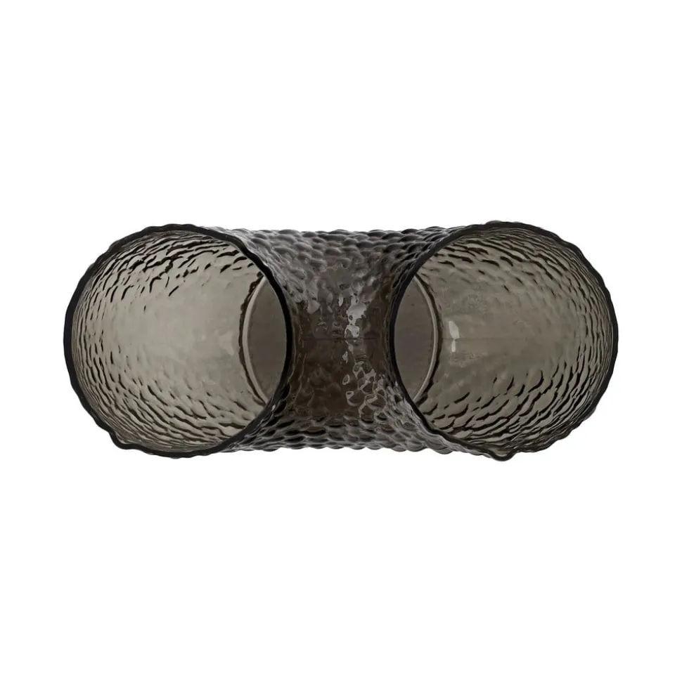 AYTM Arura-vase, sort, højde 40 cm, bredde 34 cm, glas