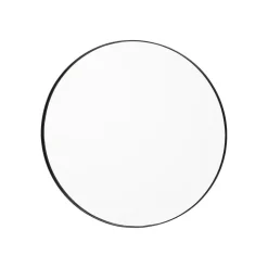 AYTM Circum-spejl, klar/sort, Ø 70 cm, glas, MDF-træ