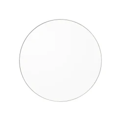 AYTM Circum-spejl, klart/gråbrunt, Ø 70 cm, glas, træ