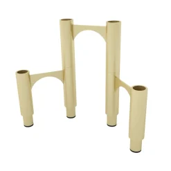 AYTM Compono lysestage, guld, h 12 cm, aluminium, sæt med 3 stk