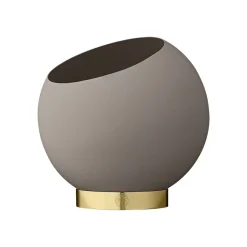 AYTM Globe urtepotte, Ø 17 cm, gråbrun, aluminium, stål