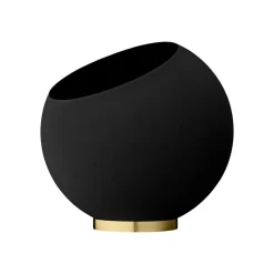 AYTM Globe urtepotte, Ø 43 cm, sort, aluminium, stål