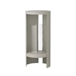 AYTM Ora lygte, gråbrun, højde 58,4 cm, glas, aluminium