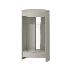 AYTM Ora lygte, gråbrun, højde 28,2 cm, glas, aluminium