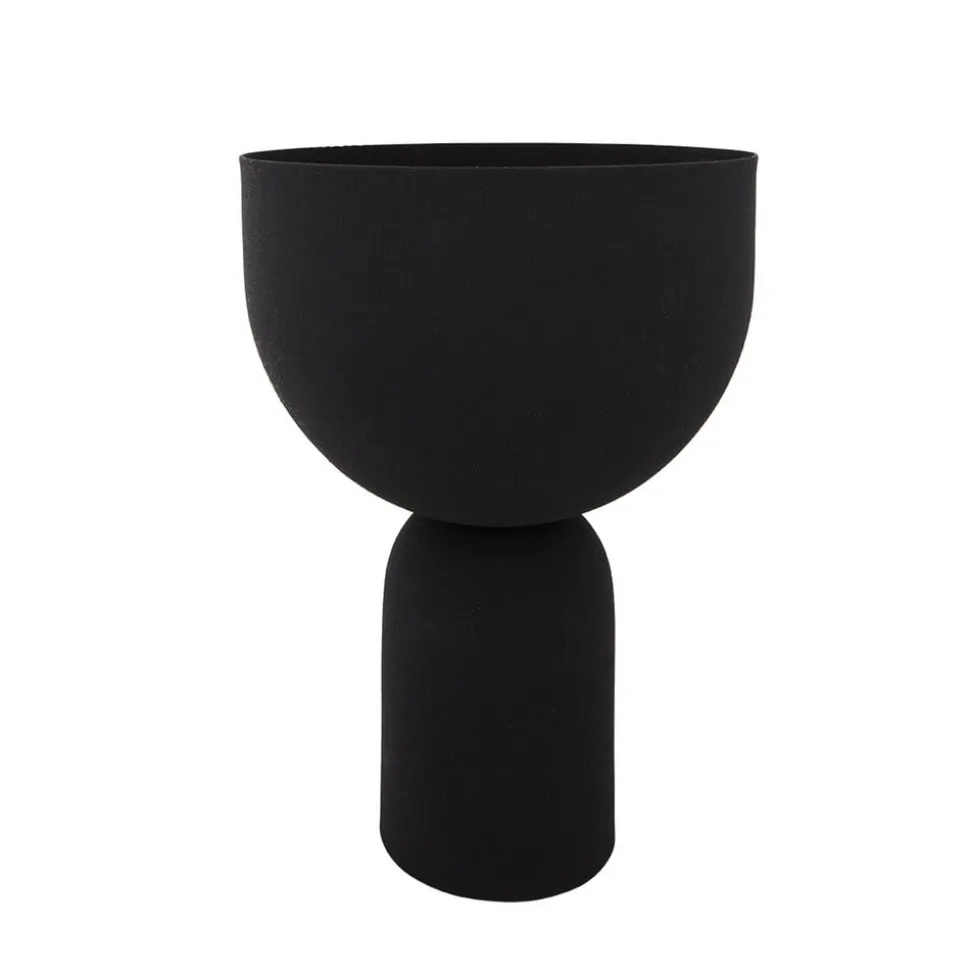 AYTM Torus urtepotte, sort, Ø 22 cm, højde 30,6 cm, jern