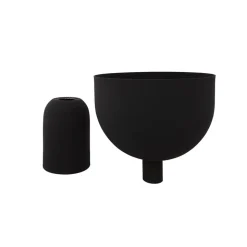 AYTM Torus urtepotte, sort, Ø 22 cm, højde 30,6 cm, jern