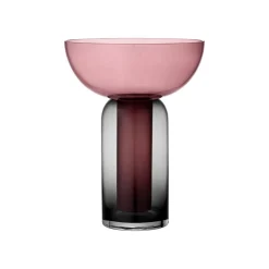 AYTM Vase Torus, pink, Ø 25 cm, højde 33 cm, glas