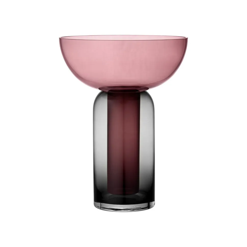 AYTM Vase Torus, pink, Ø 25 cm, højde 33 cm, glas