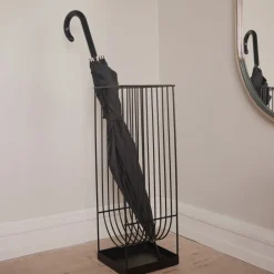 AYTM-paraplystander Curva, sort, højde 56 cm, stål