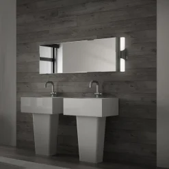 Badeværelses- og spejllampe Klak Brilo, sort, 32 cm