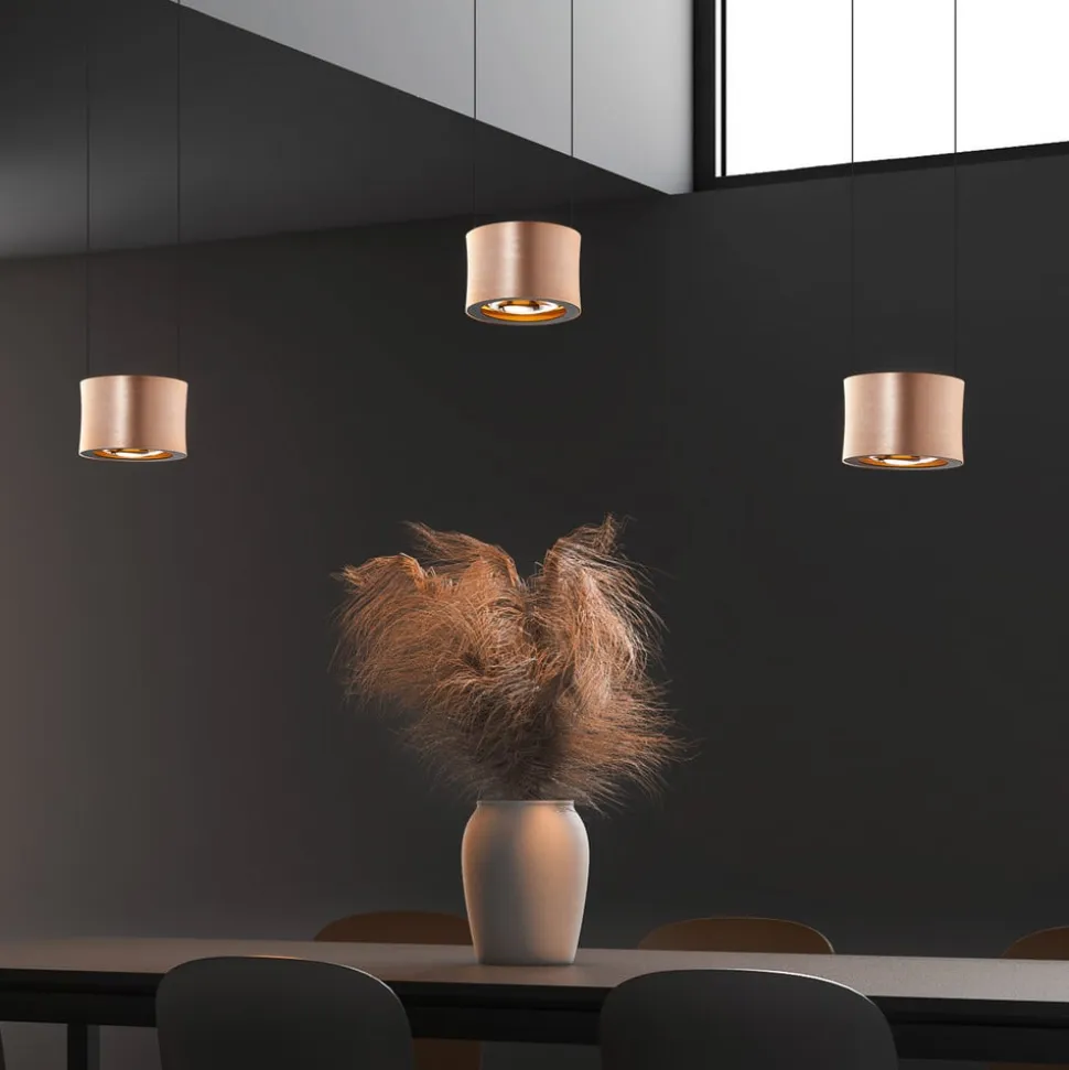 BANKAMP Impulse LED-hængelampe 3 lyskilde roséguld