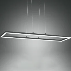 Bard LED-hængelampe, 92x32 cm, antracit