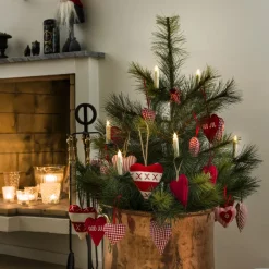 Batteridrevet juletræslys LED, hvid, 10 lyskilder