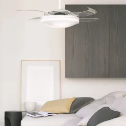 Beacon LED-loftventilator Fanaway Evo 1 hvid 121 cm støjsvag