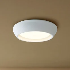 Beacon loftlampe Fjord, hvid, gips, Ø 28 cm, GX53