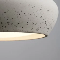 Beacon loftlampe Fjord, lysegrå, gips, Ø 28 cm, GX53