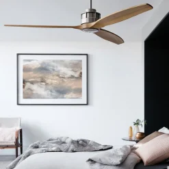 Beacon loftventilator Airfusion Akmani, støjsvag, teak/krom