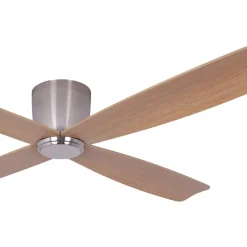 Beacon loftventilator Fraser krom/teak DC quiet Ø 132 cm