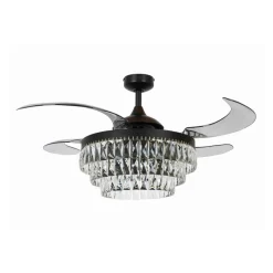 Beacon loftventilator med lys Fanaway Veil sort lydløs