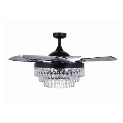 Beacon loftventilator med lys Fanaway Veil sort lydløs