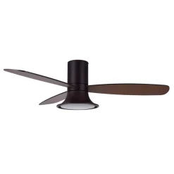 Beacon loftventilator med lys Flusso bronzefarvet lydløs