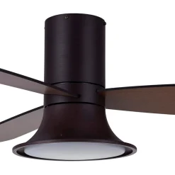 Beacon loftventilator med lys Flusso bronzefarvet lydløs