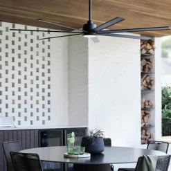 Beacon loftventilator med lys Atlanta sort DC lydløs