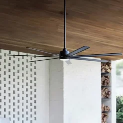 Beacon loftventilator med lys Atlanta sort DC lydløs