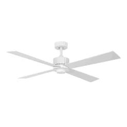 Beacon loftventilator med lys Newport, hvid/eg, støjsvag