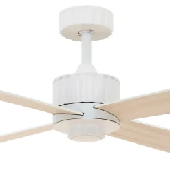 Beacon loftventilator med lys Newport, hvid/eg, støjsvag