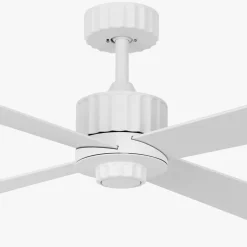 Beacon loftventilator med lys Newport, hvid/eg, støjsvag