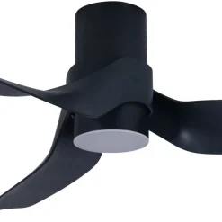 Beacon loftventilator med lys Nautica, sort, støjsvag