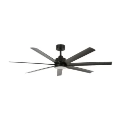 Beacon loftventilator med lys Atlanta, sort, støjsvag