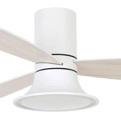 Beacon loftventilator med lys Flusso hvid Ø 132 cm støjsvag