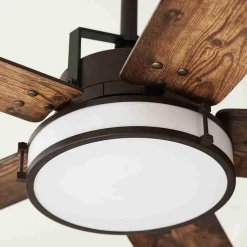 Beacon loftventilator med lys Louisville, bronze, støjsvag