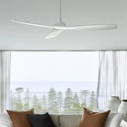 Beacon loftventilator Moto, hvid, Ø 132 cm, støjsvag