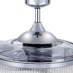 Beacon loftventilatorlampe Fanaway Corbelle krom lydløs