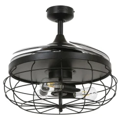 Beacon loftventilatorlampe Fanaway Industri sort lydløs